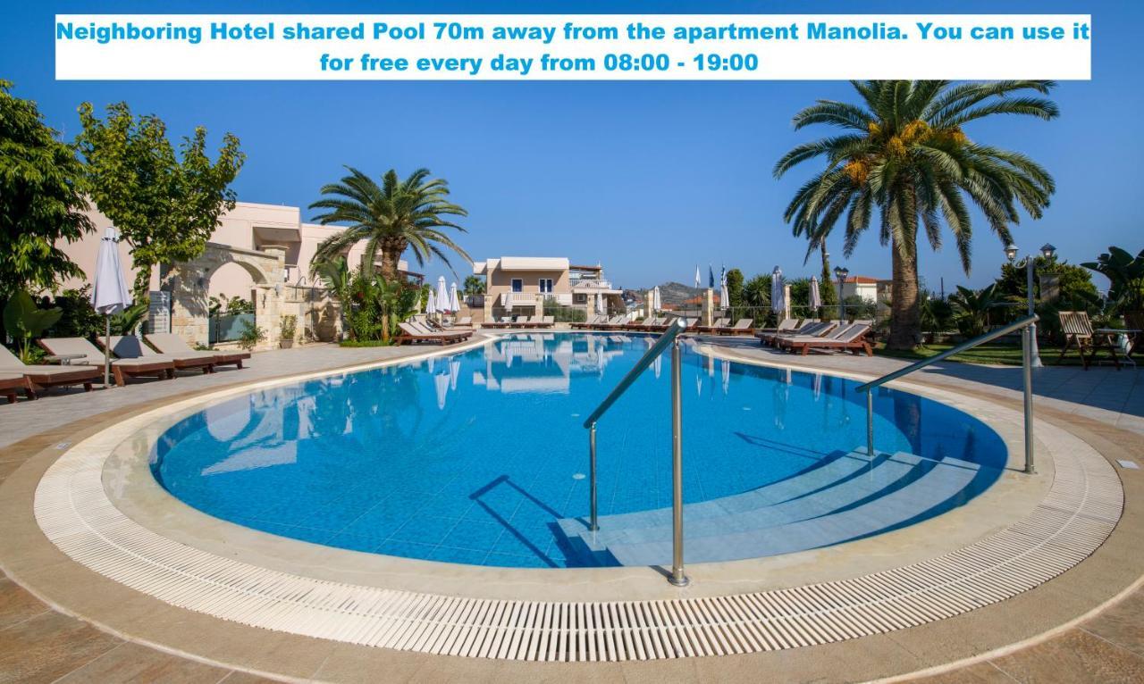 Manolia Dream Apartment 30M To The Beach Agia Marina Exteriör bild